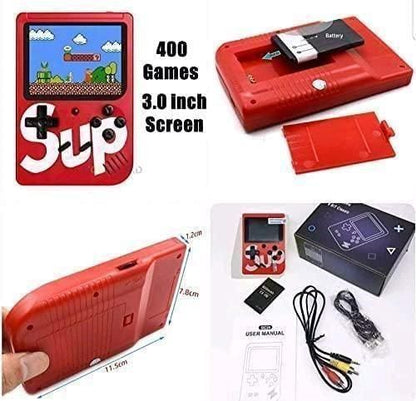 400 in 1 Sup Video Games Portable, Led Screen and USB Rechargeable,