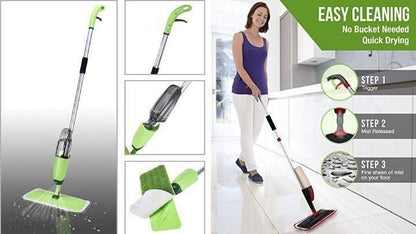 360 Degree Handle Wet & Dry Microfiber Floor Spray Mop