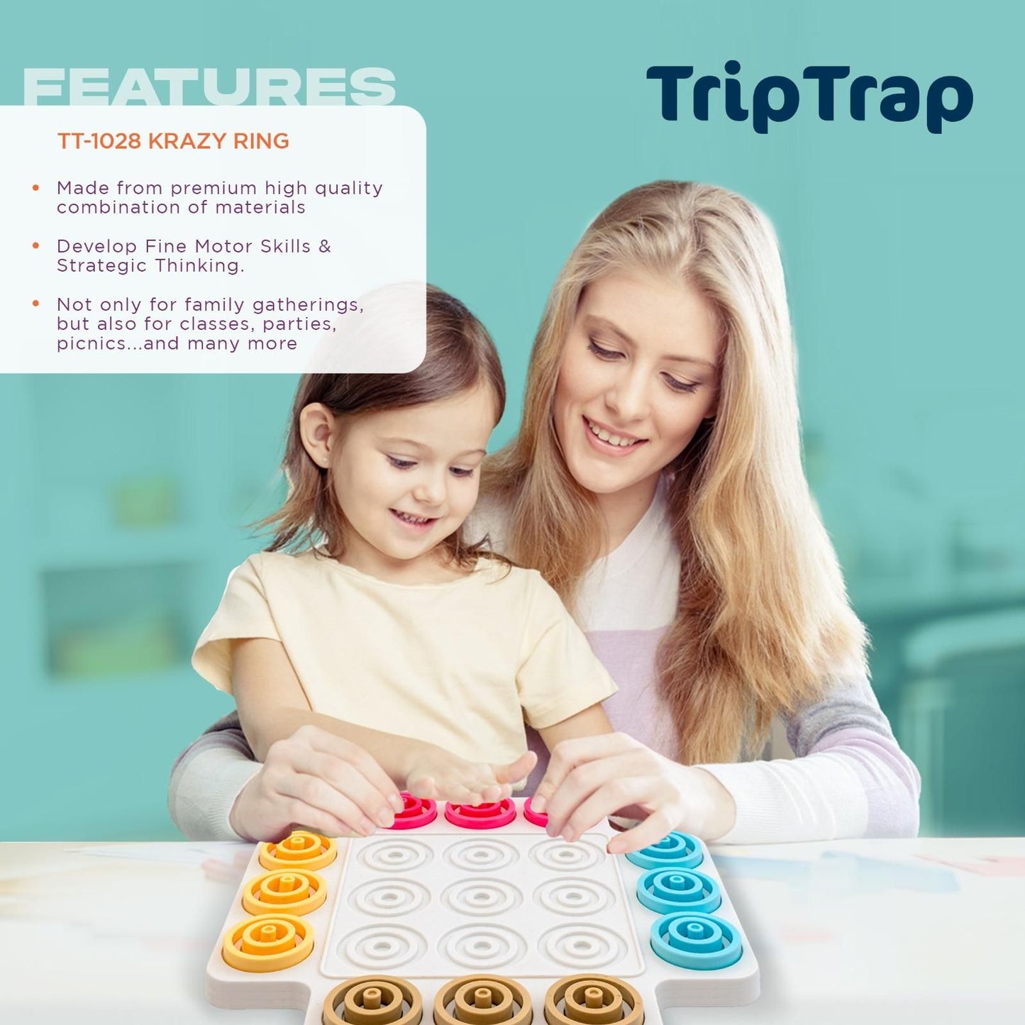 Trip trap Educational Puzzle Game for Kids | Family Game