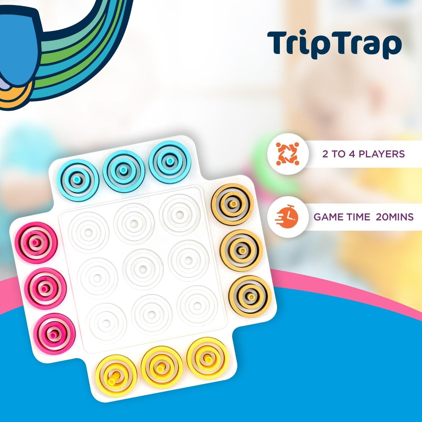 Trip trap Educational Puzzle Game for Kids | Family Game