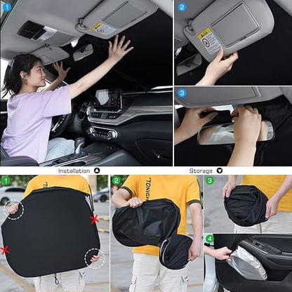 Folding Car Window Sunshade Cover