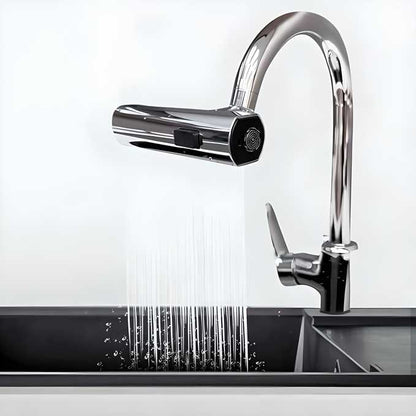 3 in 1 360 Degree Waterfall Kitchen Faucet, Extender for Kitchen Sink