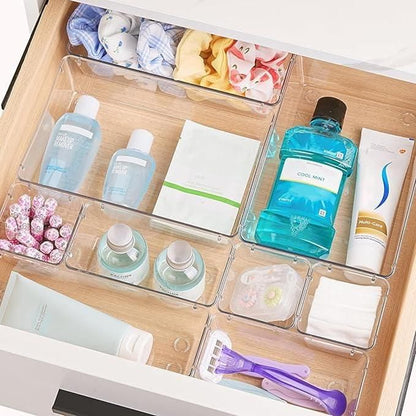 7 Pcs Acrylic Drawer Storage Organiser