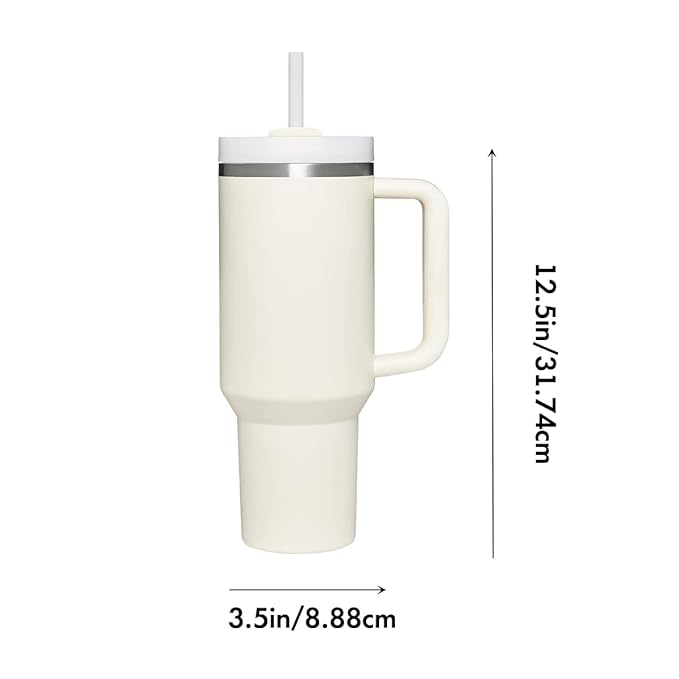 Stainless Steel Tumbler with Lid and Straw Vacuum Insulated Tumbler | 1200 ML