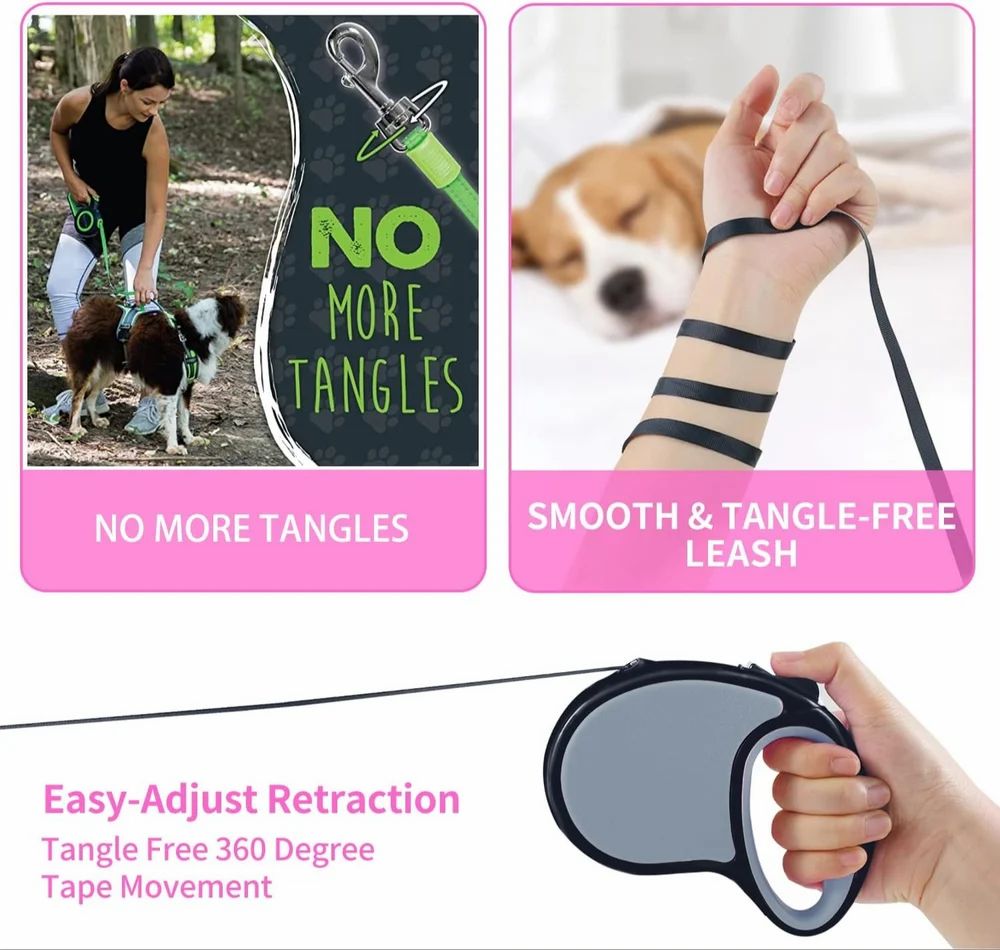 Pet Walking Leash With Anti-slip Handle